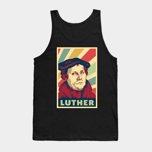 Martin Luther Vintage Colors Tank Top by Nerd_art